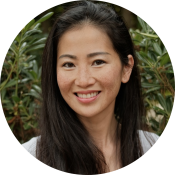 Julia Li, an asian woman with long dark hair, smiling